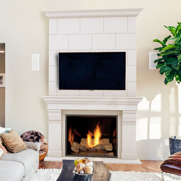 3044.450 fireplace mantel with Classic overmantel