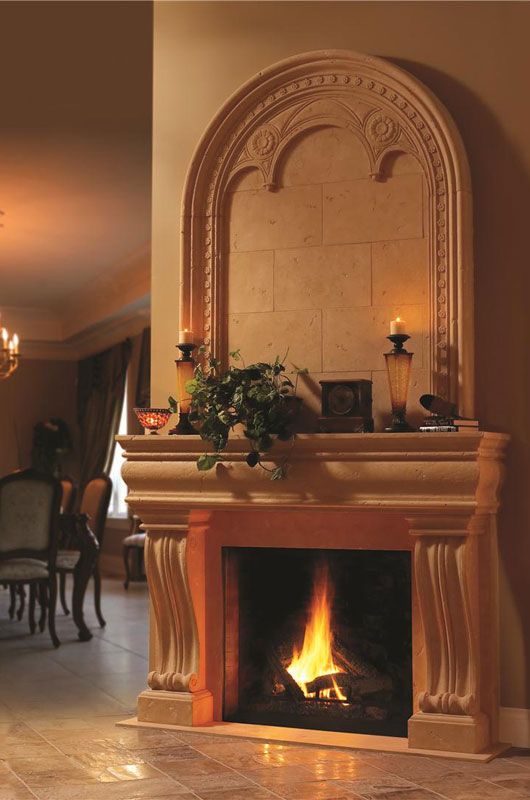 Grand Alexandra fireplace mantel