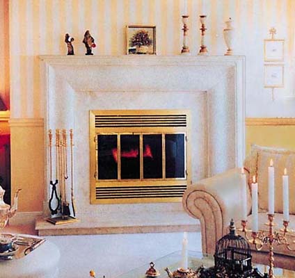 New-Yorker fireplace mantel